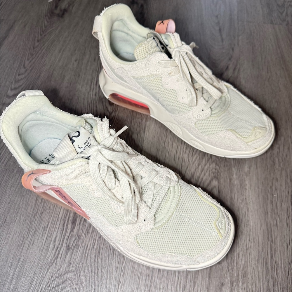 Nike Cream and Pink Sneakers with Breathable Mesh